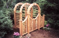 Massive Wooden Cedar Arbor